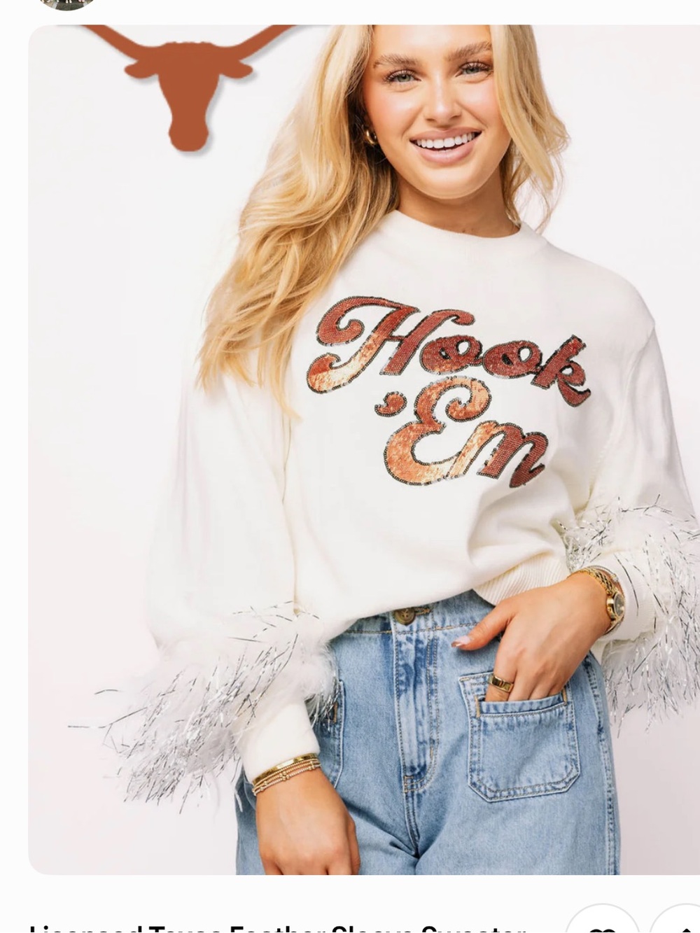Hook Em Sweater